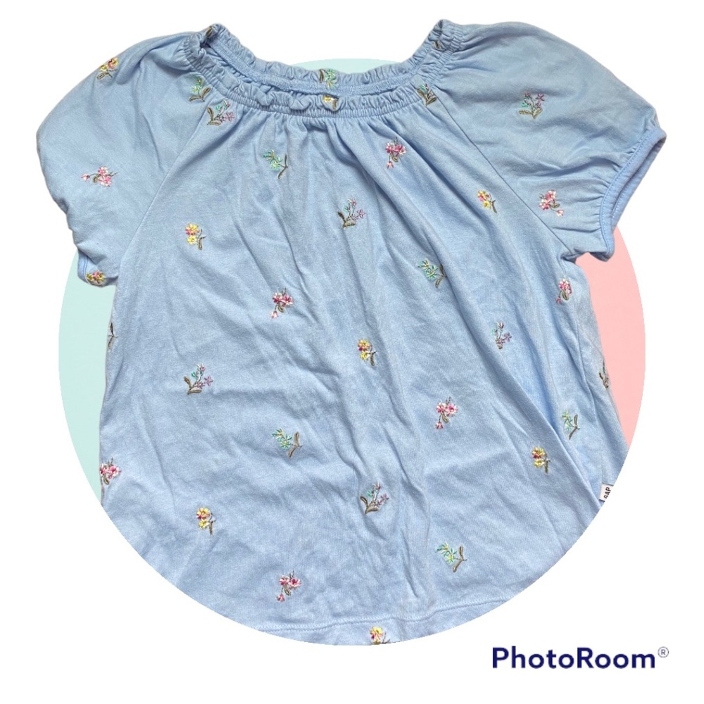 Gap stretch collar floral tee